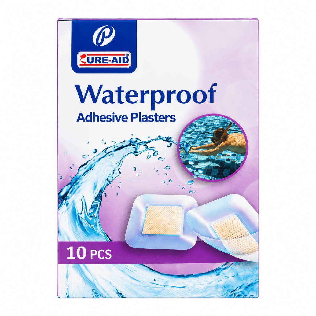 Cure aid Waterproof Adhesive Plasters 10 pcs