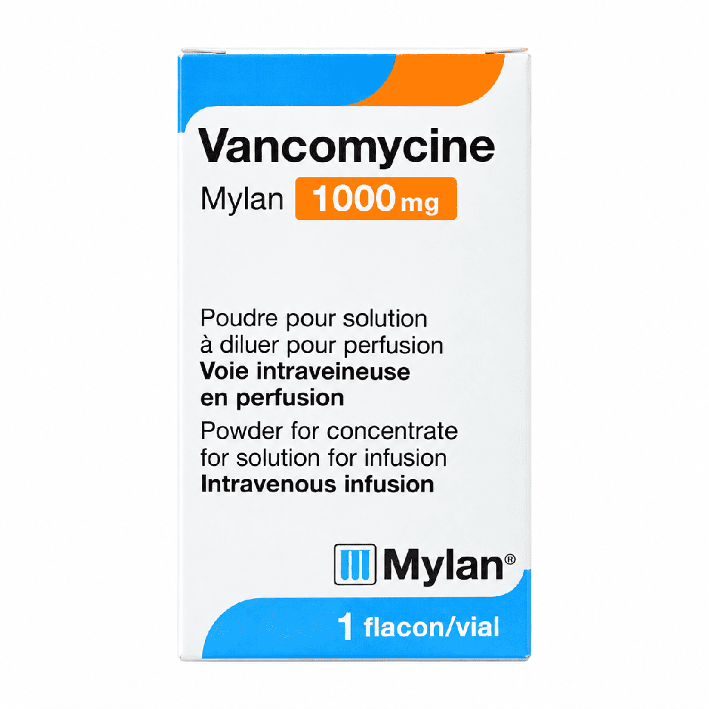 Vancomycine 1000 mg Vial I.V. Injection (Fridge)
