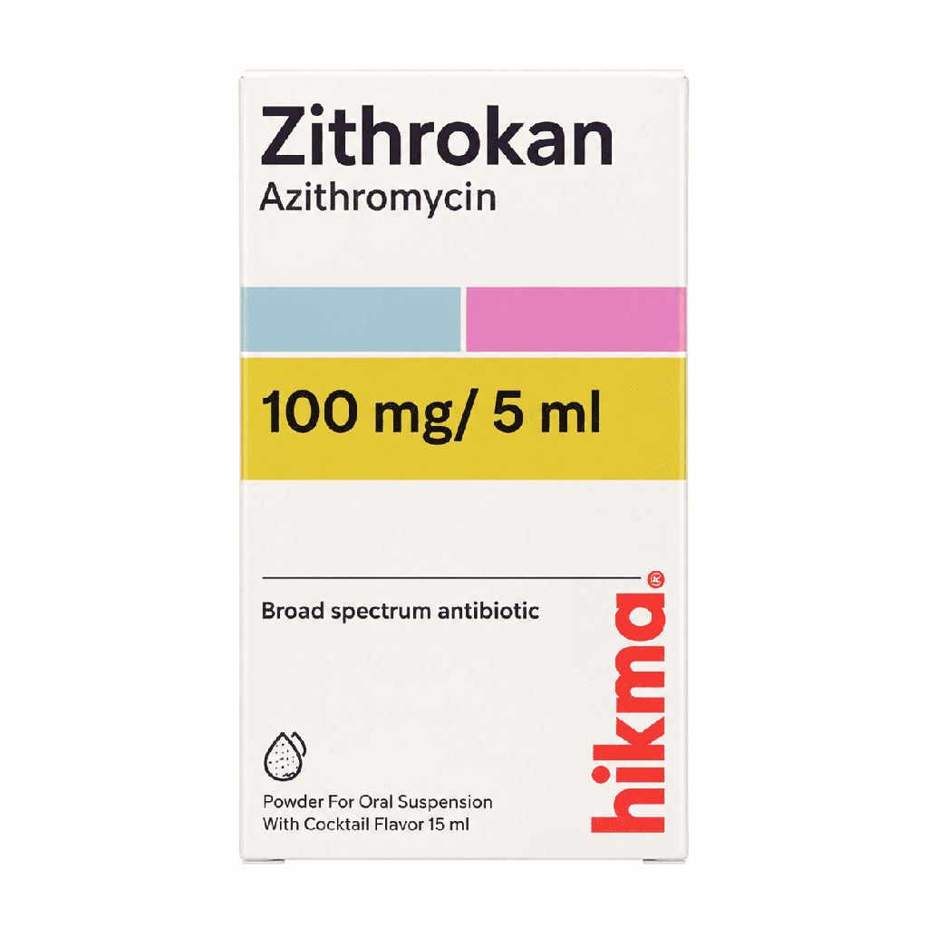Zithrokan 100 mg / 5ml 15 ml Powder