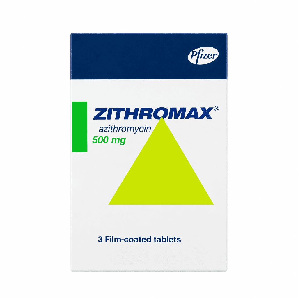Zithromax 500 mg 3 Film Coated Tablets