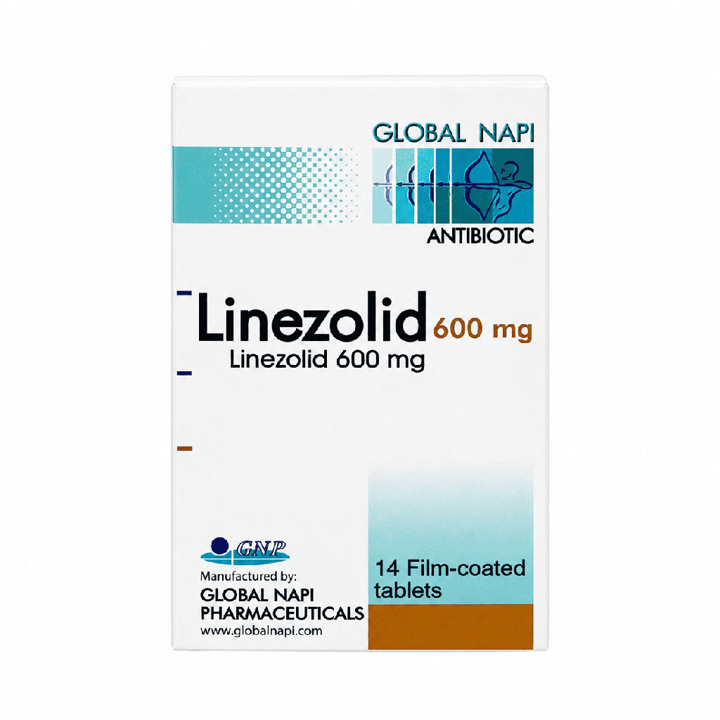 📋 Linezolid 600 mg 14 Film Coated Tablets Tablets