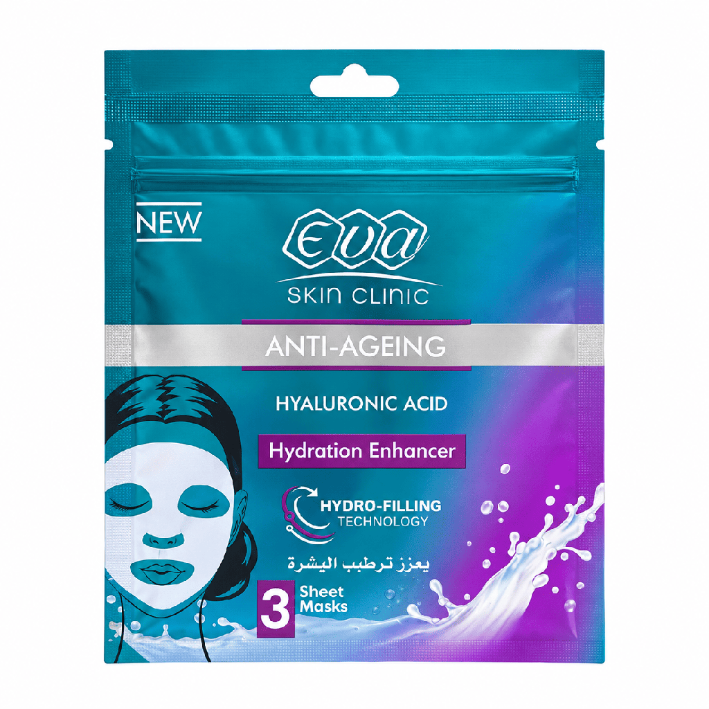 Eva Skin Clinic Hyaluronic Acid Sheet Masks 3 Pieces