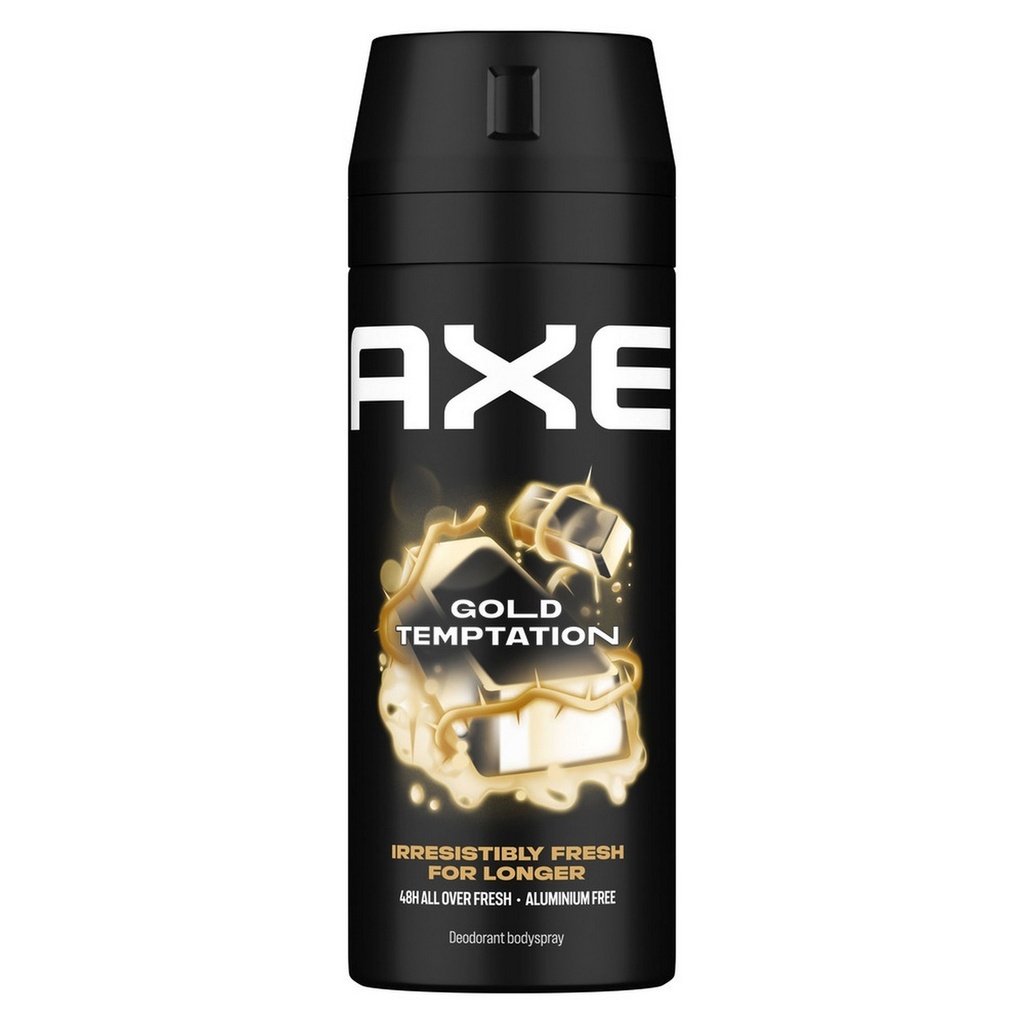 Axe Gold Temptation Amber Deodorant Body Spray for Men 150 ml