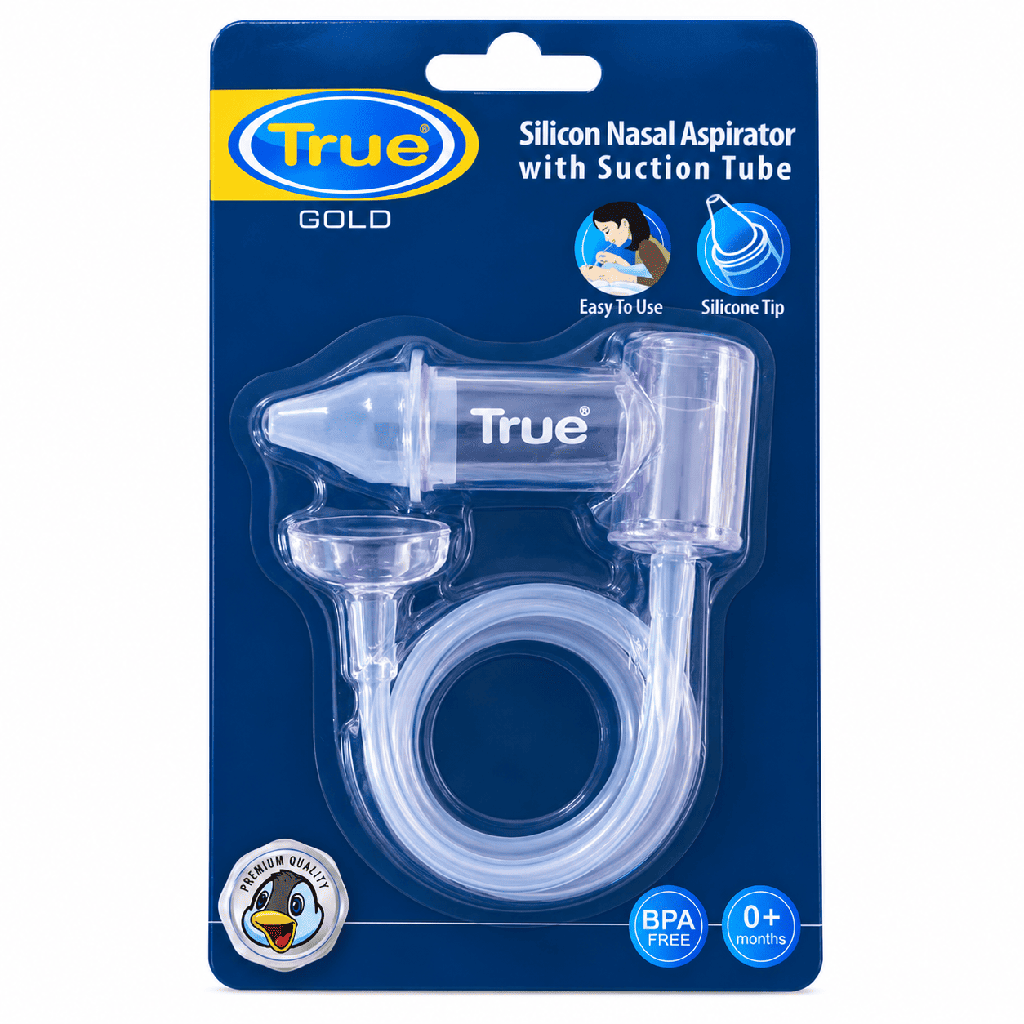 True Gold Silicon Nasal Aspirator With Suction Tube