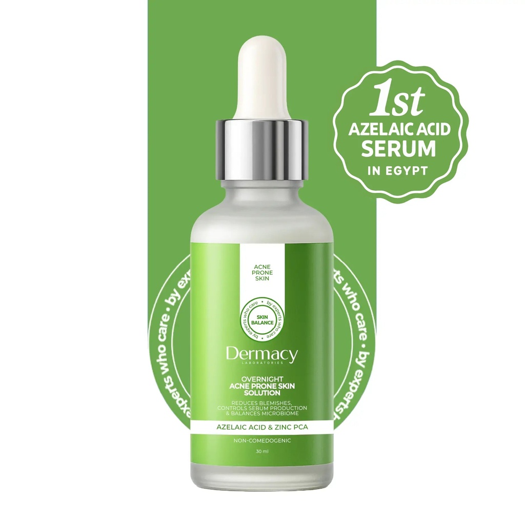 Dermacy Azelaic Acid Overnight Serum for Acne & Redness 30ml