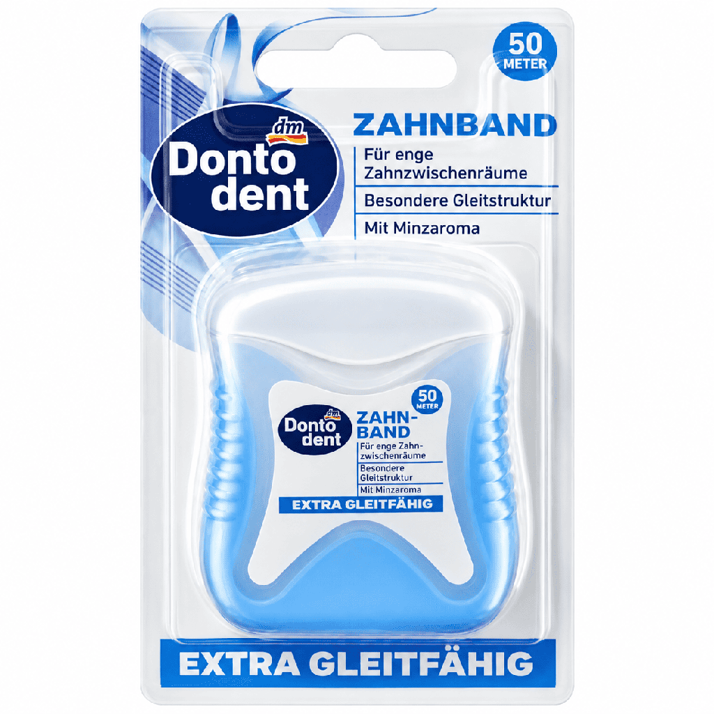 Dontodent Extra Glide Toothed Tape 50 m