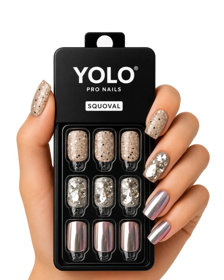 Yolo Squoval Short, Pro Nails SS-104-Mirror