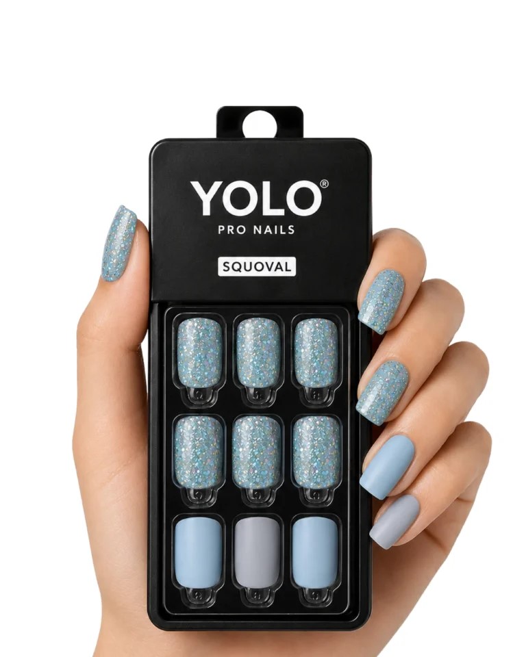 Yolo Squoval Short, Pro Nails SS-108-Ocean
