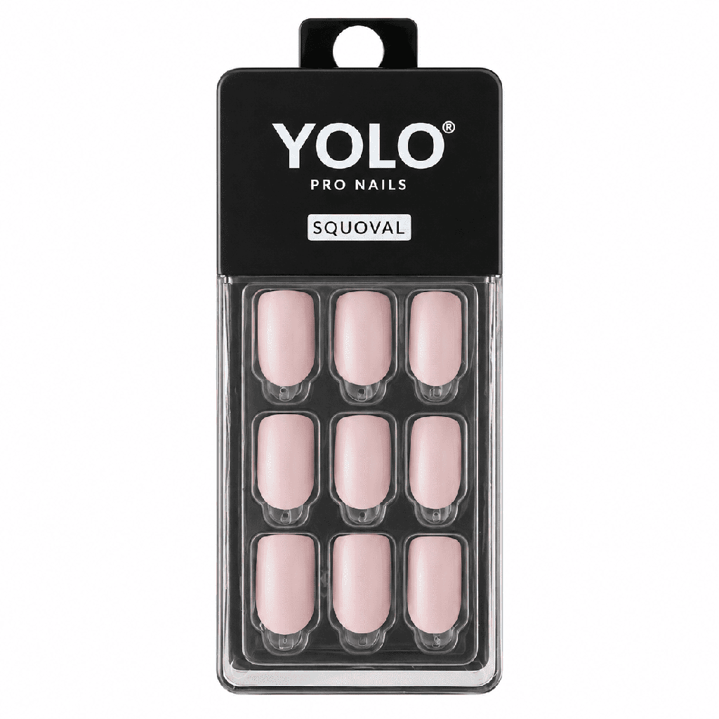 Yolo Squoval Long, Pro Nails SL-102-Ivory