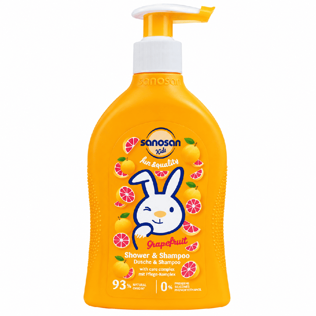 Sanosan Shower & Shampoo Grapefruit 400 ml kids