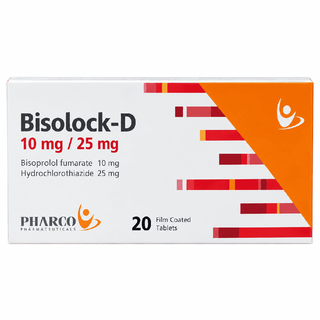 Bisolock-D 10 mg / 25 mg 20 Film Coated Tablets