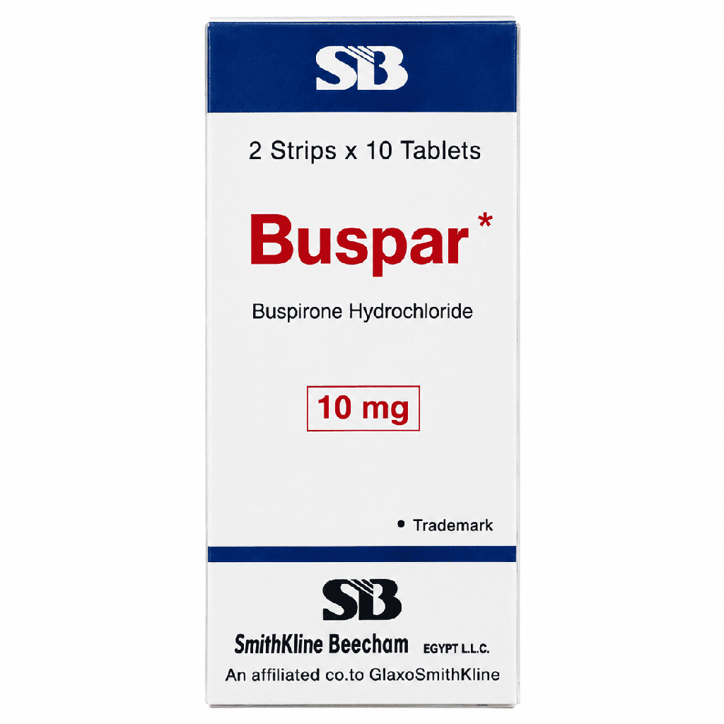 Buspar 10 mg 20 Tablets