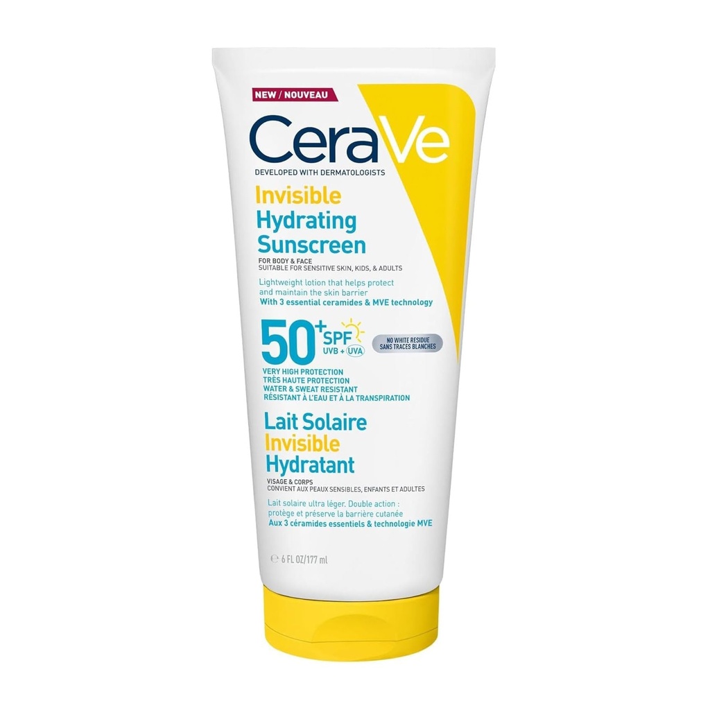 CERAVE INVISIBLE HYDRATING SUNSCREEN 50+SPF 75 ML