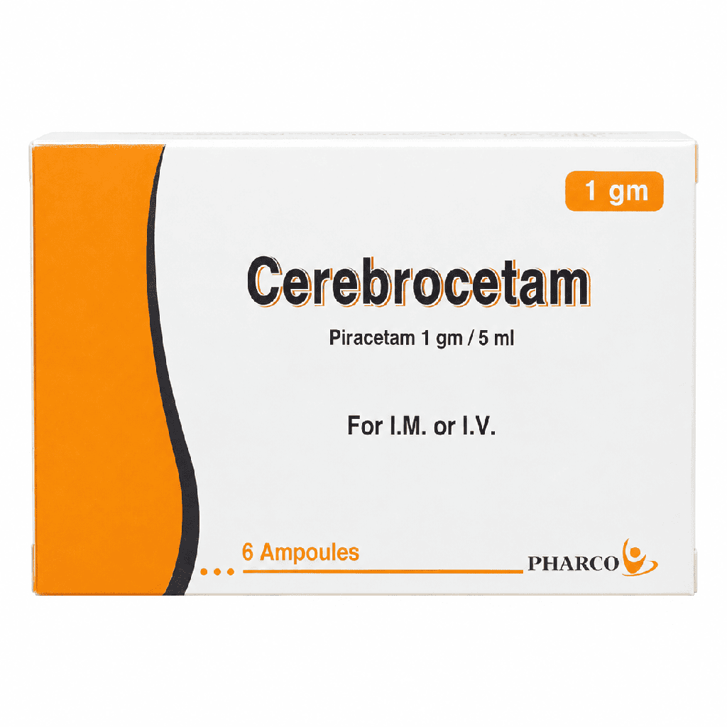 Cerebrocetam 1 gm/5 ml 6 Ampoules