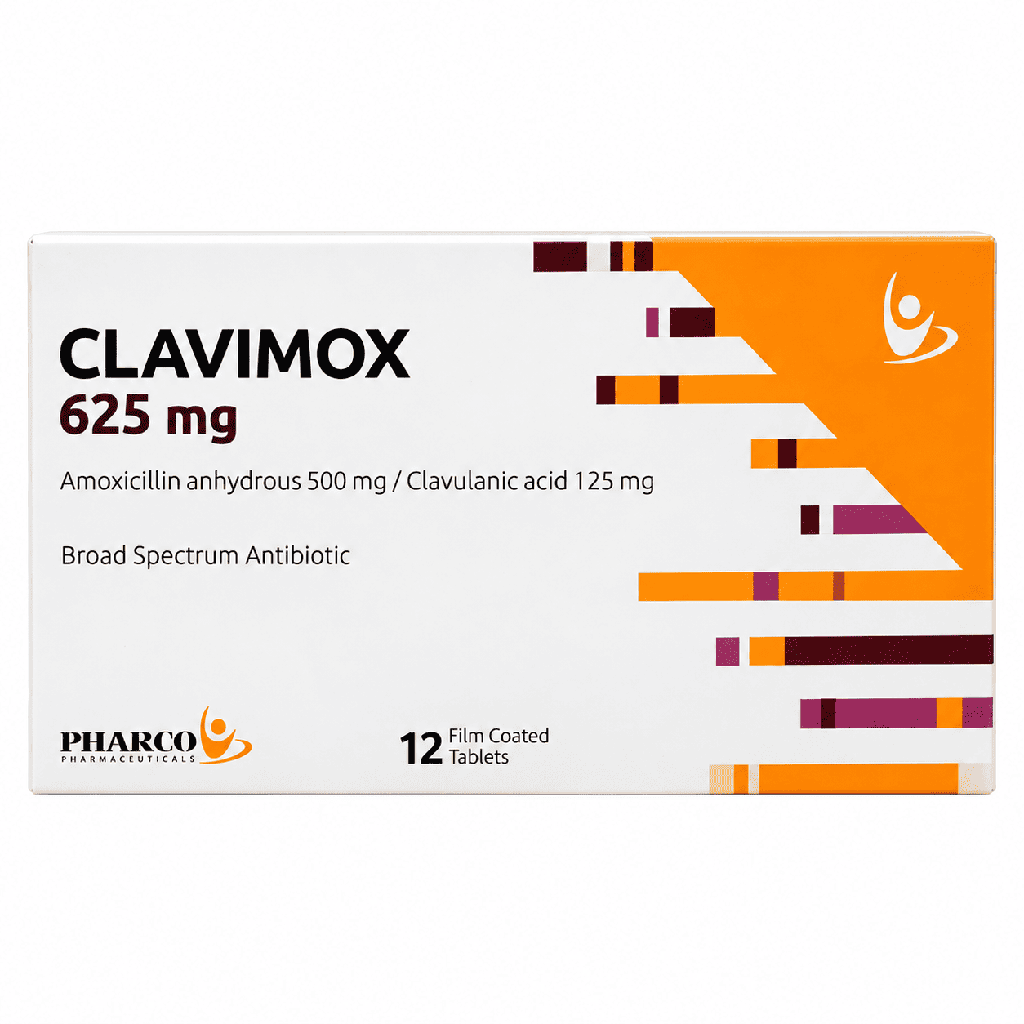 Clavimox 625 mg 12 Film Coated Tablets