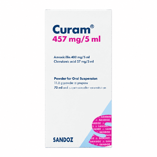 Curam 457 mg / 5 ml Powder For Oral Suspension 70 ml