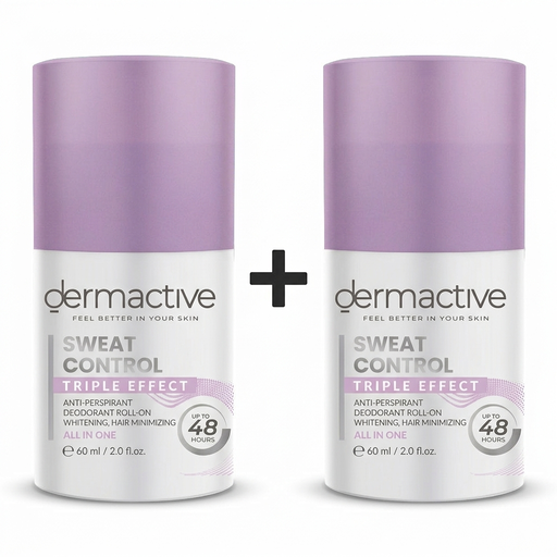 Dermactive Sweat Control Tri-Effect Roll-On 60Ml (offer 1+1)