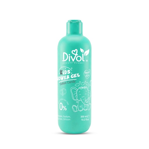 DIVOL KIDS SHOWER GEL COTTON CANDY 300 ML 