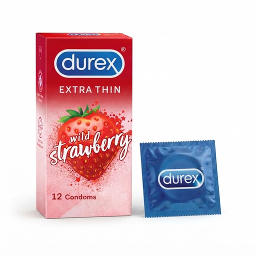 DUREX EXTRA THIN  STRAWBERRY 12 PCS