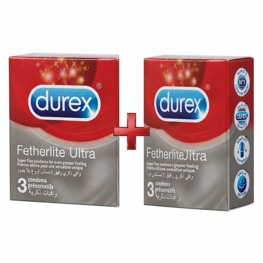 DUREX FETHERLITE ULTRA 3 CONDOMS 1+50% OFF