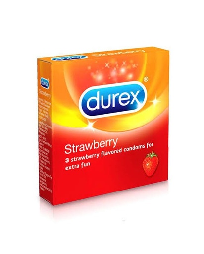 DUREX STRAWBERRY 3 CONDOMS
