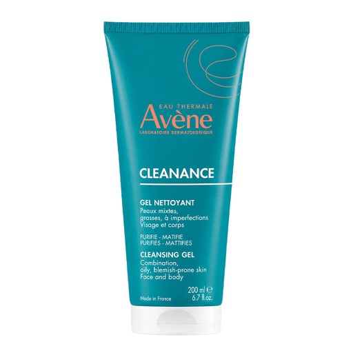 AVENE CLEANANCE CLEANSING GEL TUBE 200 ML
