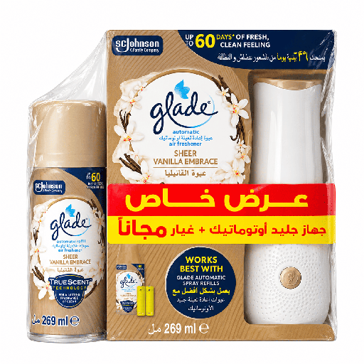 Glade Air Freshener Automatic Refill Sheer Vanilla Embrace | 269ML
