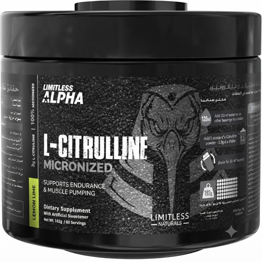 Limitless Alpha L-Citrulline Micronized-60Servings