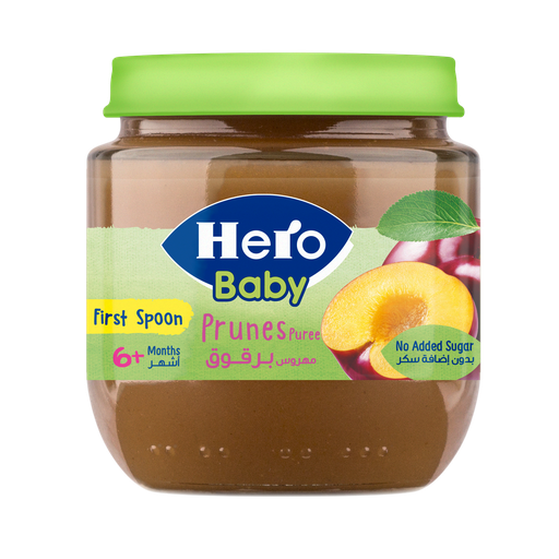 HERO BABY PUREE PRUNES JAR 125gm