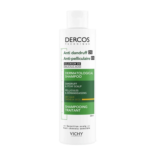 VICHY DERCOS ANTI DANDRUFF DRY HAIR SHAMPOO 200 ML