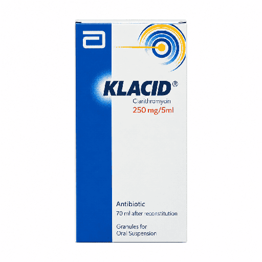 Klacid 250 mg / 5 ml Granules for Oral Suspension 70 ml