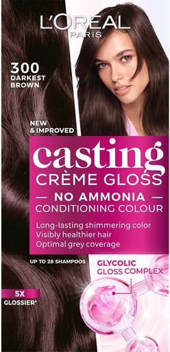 LOREAL CASTING 300 DARKEST BROWN
