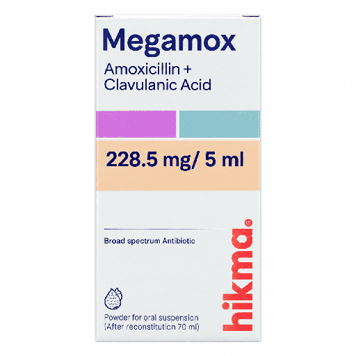 Megamox 228.5 mg / 5 ml Powder For Oral Suspension ( After Reconstitution 70 ml )