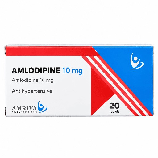 Amlodipine 10 mg 20 Tablets