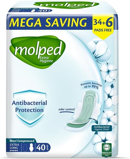 MOLPED MAXI COMPRESSED EXTRA LONG  40 PADS