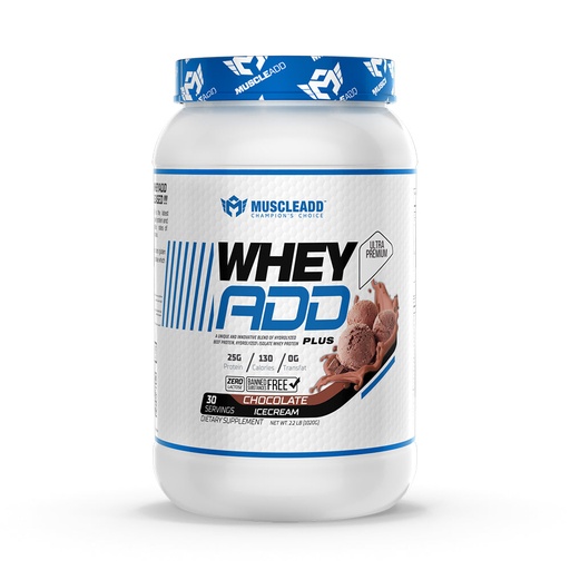 MUSCLE ADD Whey Add Plus-30Serv.-1020G Chocolate Ice Cream