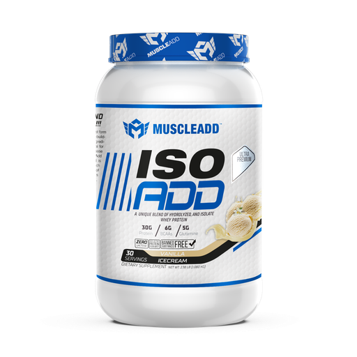 MUSCLE ADD Iso Add Plus-30Serv-1020G Vanillia Ice Cream