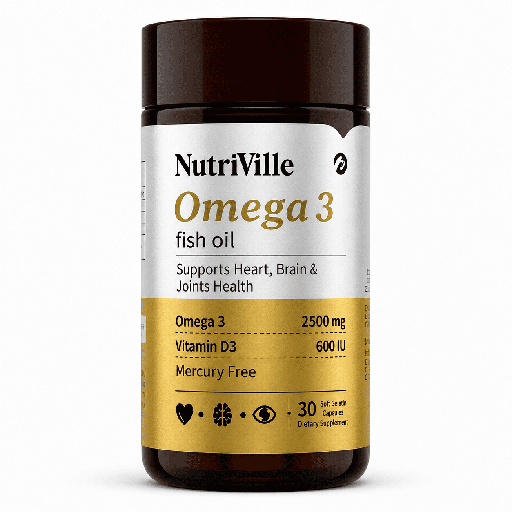 Nutriville Omega 3 Fish Oil 30 Capsules