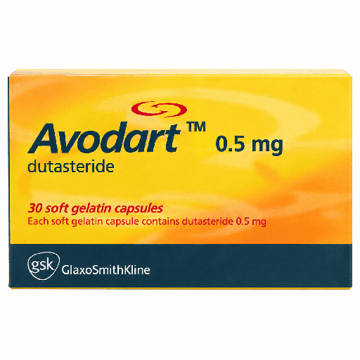 Avodart 0.5 mg 30 Soft Gelatin Capsules