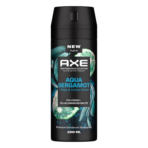 Axe Aqua Bergamot Premium Deodorant Body Spray - 150ml