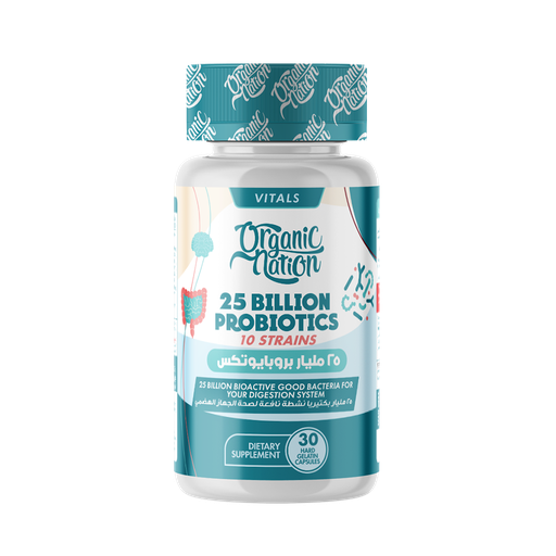 ORGANIC NATION 25  BILION PROBIOTICS 30 CAP