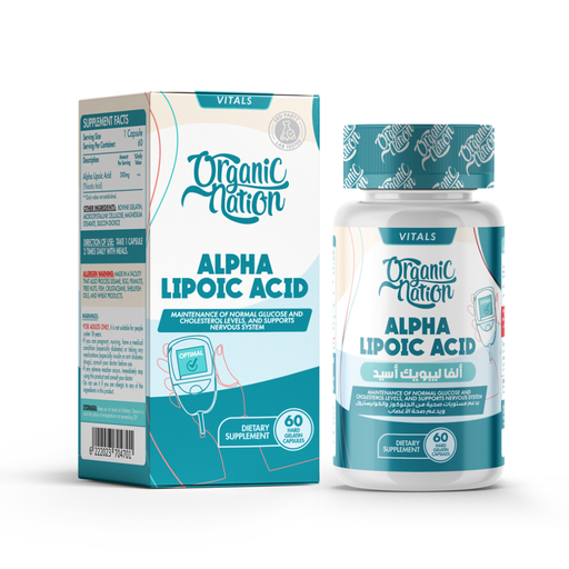 ORGANIC NATION ALPHA LIPOIC ACID 60 CAP