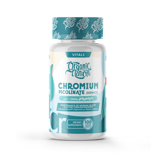 ORGANIC NATION CHROMIUM PICOLINATE 200 MCG-100 TAB