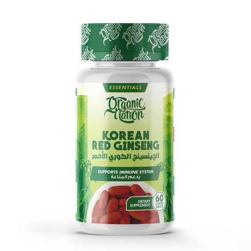 ORGANIC NATION KOREAN RED GINSING 60 TAB