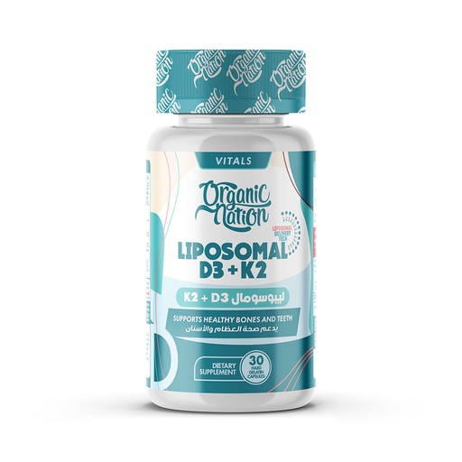ORGANIC NATION LIPOSOMAL D3+K2  30 CAP