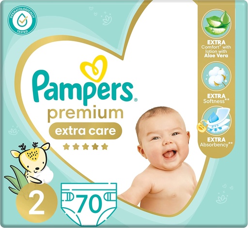 PAMPERS PREMIUM 2 70 PIECES