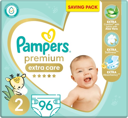 PAMPERS PREMIUM CARE NO.2 96PCS