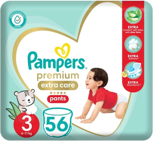 PAMPERS PREMIUM PANTS 3 56 PIECES
