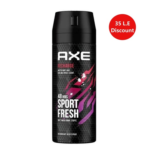 Axe Body Spray Recharge Sport Fresh – 150 ml (35 L.E Discount)