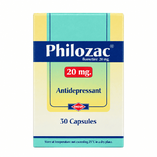 Philozac 20 mg 30 Capsules